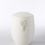 handgefertigte Keramik Urne mit Dose + Lebensbaum